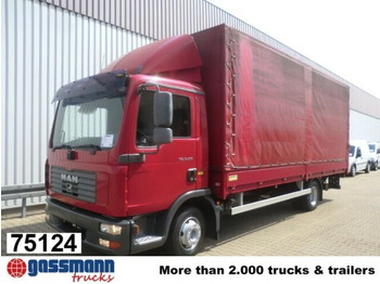 Curtainsider truck MAN TGL 8.210