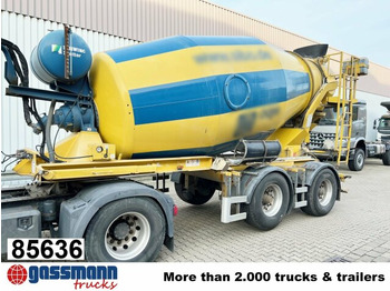 Concrete mixer semi-trailer