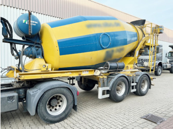 Concrete mixer semi-trailer