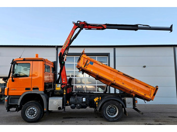 Tipper, Crane truck Mercedes-Benz Actros 2241 4x4 MP3 Palfinger Funk Kran Euro5: picture 2