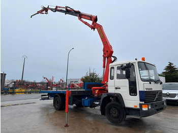 Dropside/ Flatbed truck, Crane truck Volvo FL6. Kran Palfinger PK10500.: picture 2