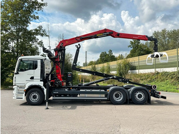 New Hook lift truck, Crane truck MAN TGS 26.470 6x2 Abrollkipper + Kran EPSILON: picture 5