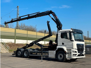 New Hook lift truck, Crane truck MAN TGS 26.470 6x2 Abrollkipper + Kran Hiab 228-4: picture 4