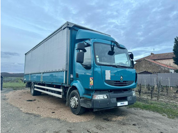 Curtainsider truck RENAULT Midlum 270