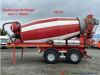 Concrete mixer semi-trailer