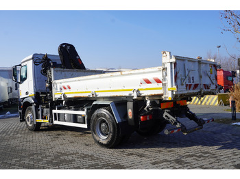 Tipper, Crane truck MERCEDES-BENZ Arocs 1833 / 87,000 km!!! / Hds HIAB X-DUO 128 B-2 / three-sided tipper: picture 5