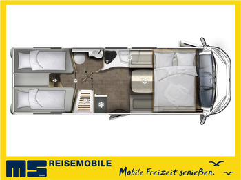 Integrated motorhome Eura Mobil INTEGRA LINE 720 EF/180PS/EINZELBETTEN & HUBBETT: picture 3