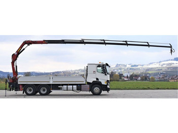 Crane truck, Dropside/ Flatbed truck Renault C 460 * HMF 1510 K6 + FUNK * 6x4: picture 5