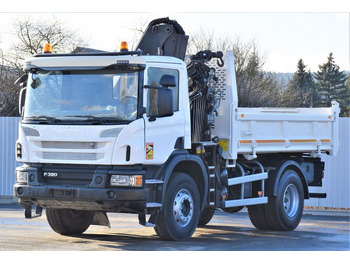 Crane truck, Tipper Scania P320 Kipper 3,90m *BORDMATIC*HIAB 122B-2DUO* TOP: picture 4