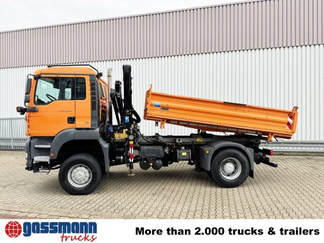 Tipper, Crane truck MAN TGA 18.310 4x4 BL, Winterdienstausttattung, Kran: picture 8