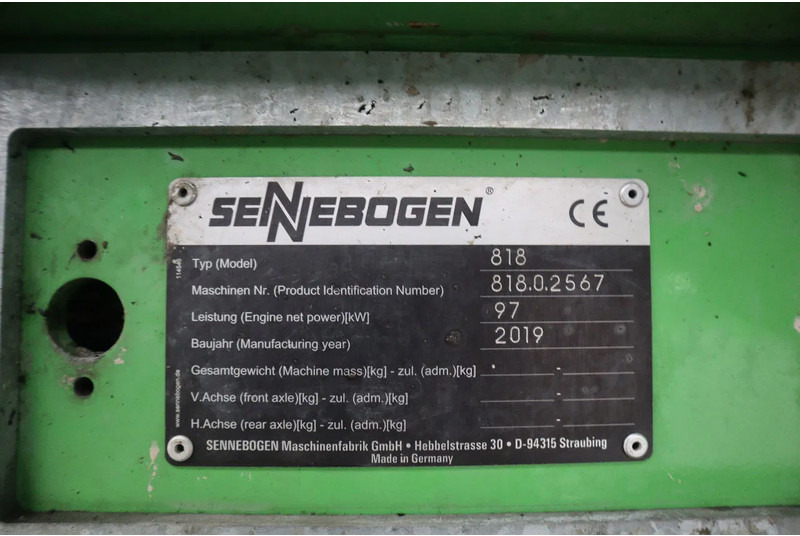 Waste/ Industry handler Sennebogen 818 M K9 ULM | SORTING GRAB | EPA | AIRCO: picture 21