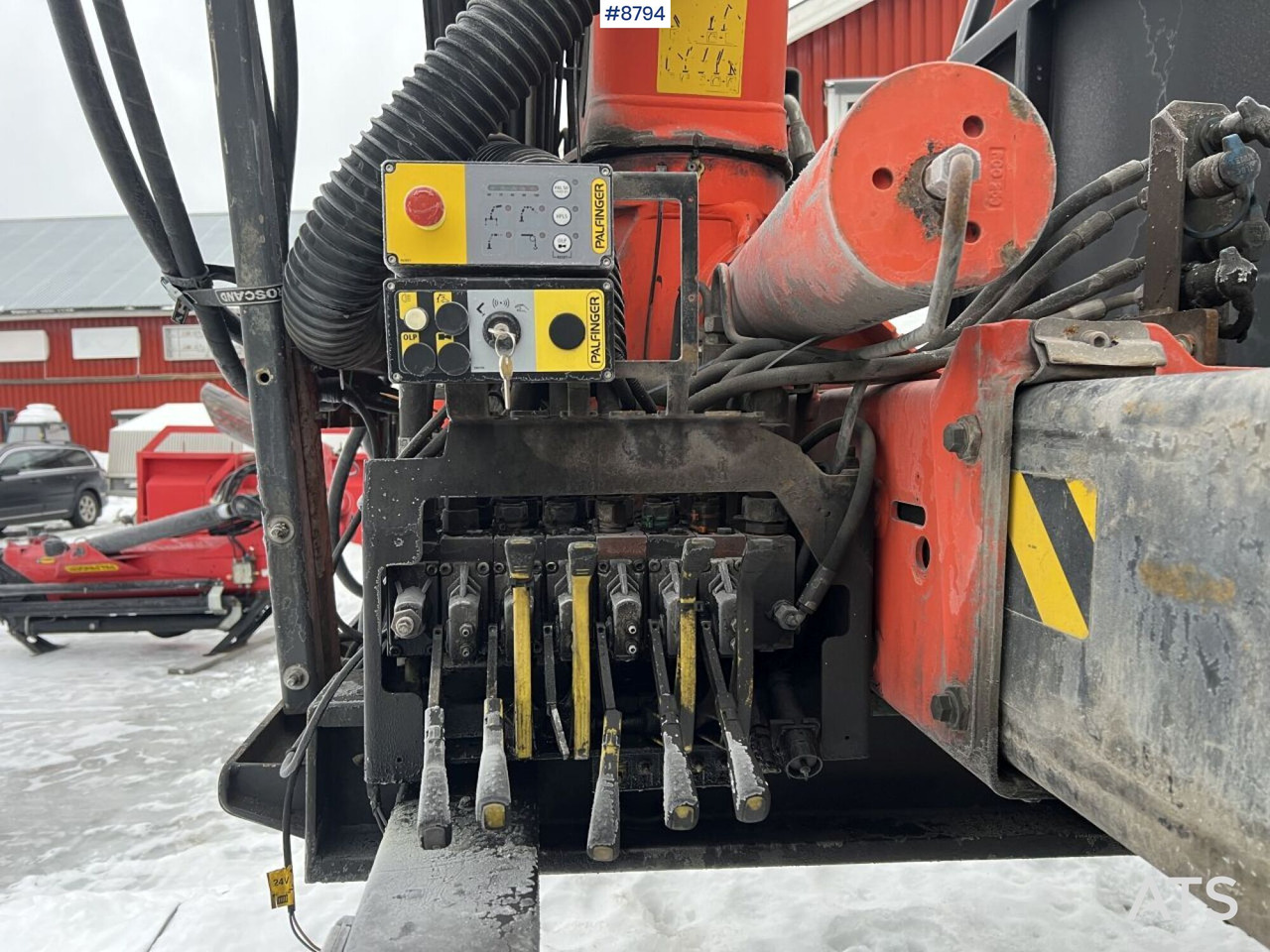 Flatbed body Crane trailer Narko with Palfinger PK16502 crane: picture 6