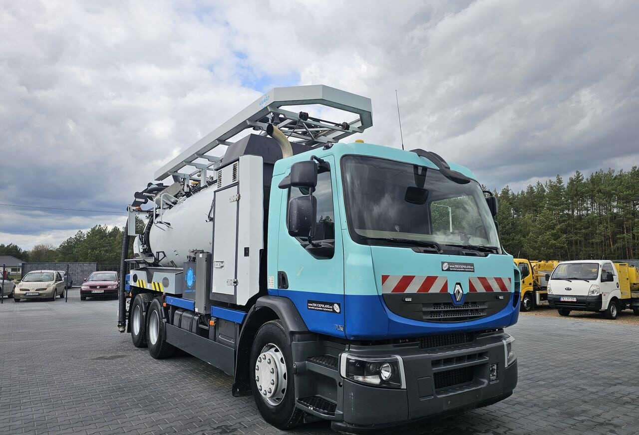 Vacuum truck Renault 6x4 WUKO RIVARD RECYTLING for collecting liquid waste: picture 1