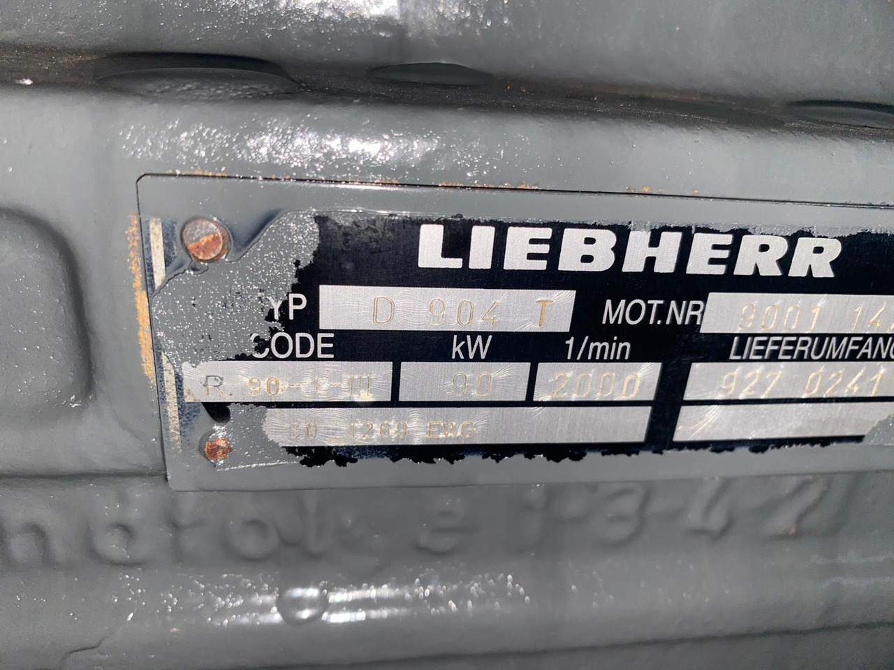 Engine for Construction machinery Liebherr D904T n ü: picture 6