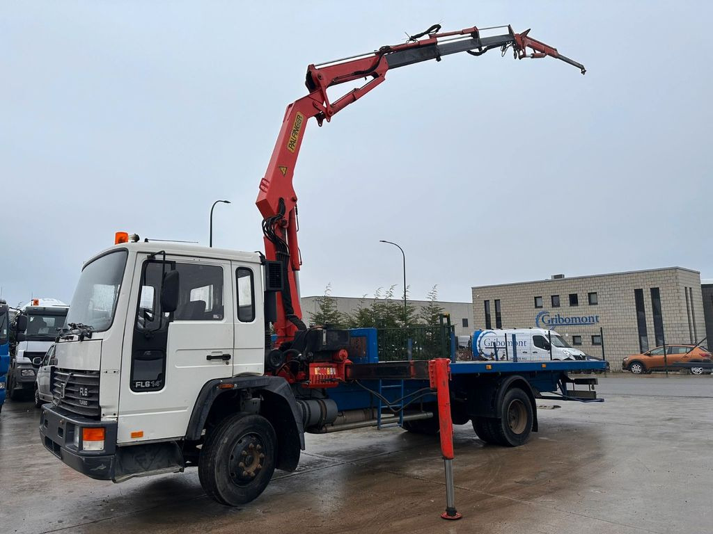 Dropside/ Flatbed truck, Crane truck Volvo FL6. Kran Palfinger PK10500.: picture 11