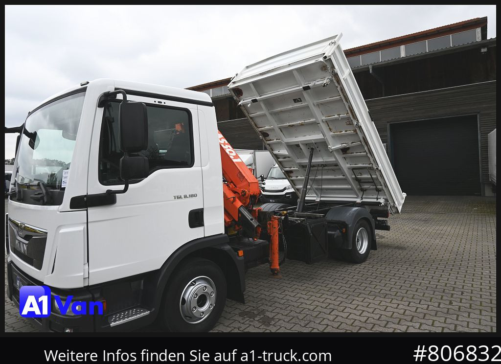 Tipper van MAN TGL 8.180 Kipper Kran, Meiller, Atlas, AHK: picture 15