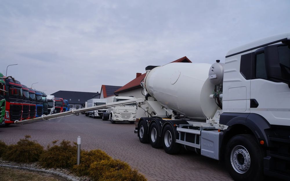 Concrete mixer truck MAN TGS 35.470 BETONOMIESZARKA 8X4 TRIDEM HYDRAULICZNA RYNNA 10 m: picture 14