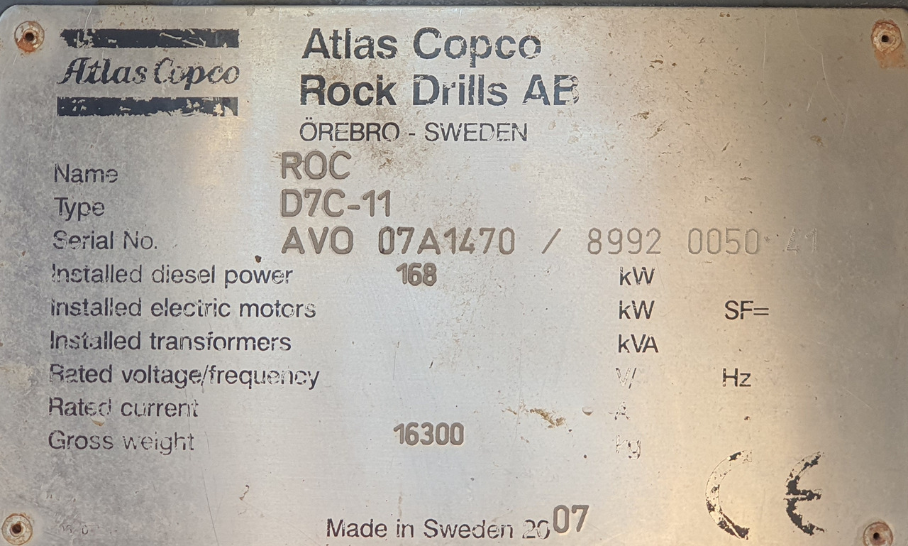 Drilling rig Atlas Copco ROC D7c-11: picture 13