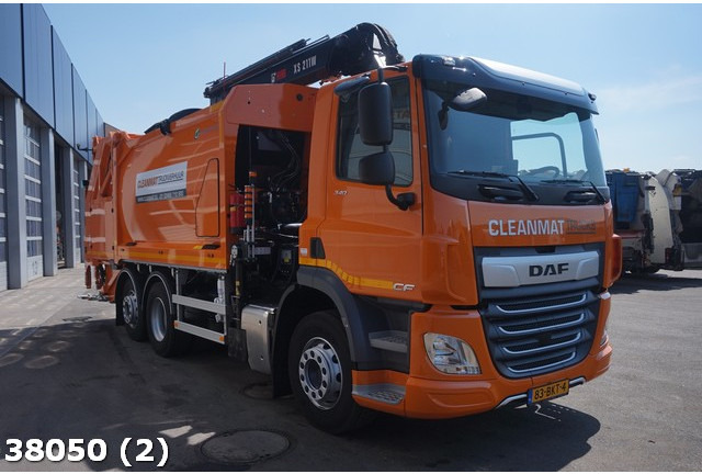 Garbage truck DAF FAN CF 340 Hiab 21 ton/meter laadkraan: picture 6