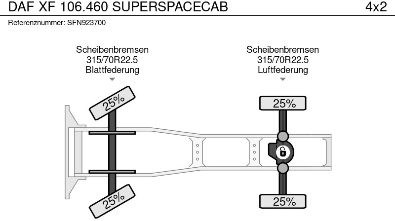Tractor unit DAF XF 106.460 SUPERSPACECAB: picture 15
