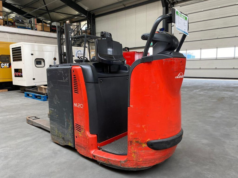 Pallet truck Linde N20 2 ton Elektrische Orderpicker Meerijder Palletwagen: picture 8