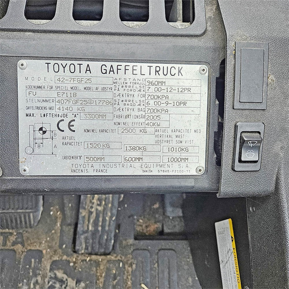 Forklift Toyota 42-7FGF25: picture 12