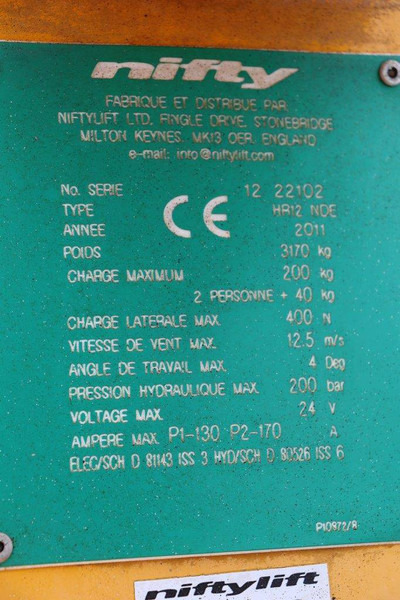 Articulated boom Nifty HR12NDE: picture 15